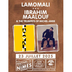 place moins chère LAMOMALI + IBRAHIM MAALOUF Festival de Nîmes