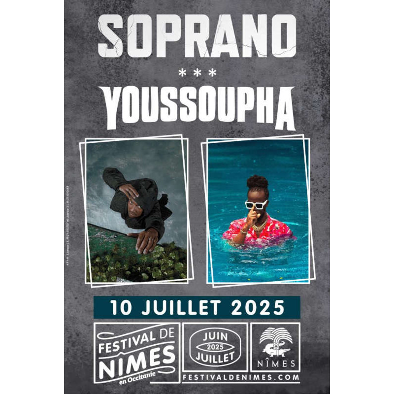 billet concert Soprano + Youssoupha  Festival de Nîmes moins cher